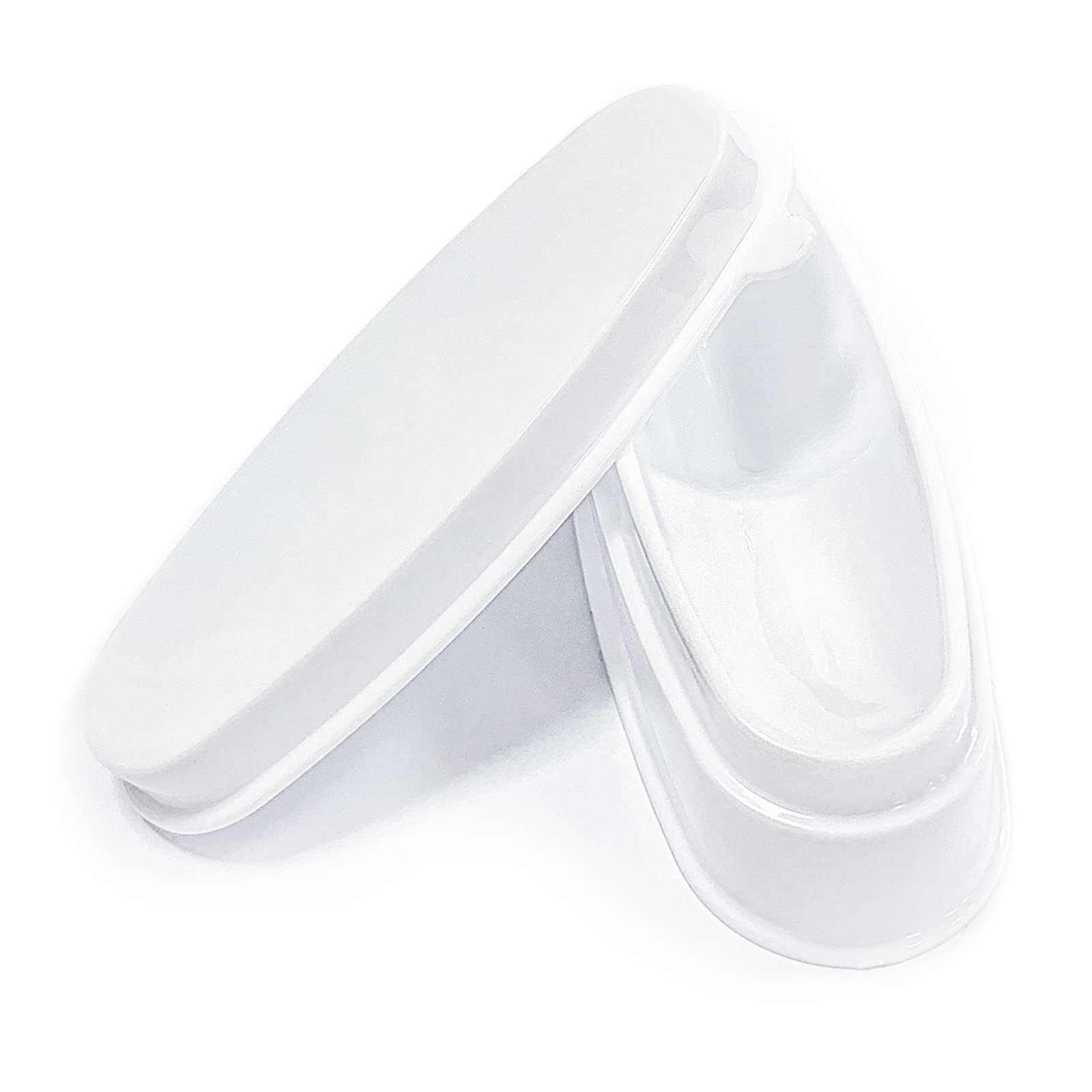 Jancosta Durable Easy French Dip Tray Dipping Powder Container Dual Use for Short Extended Nails Molding for White Pink Smile Line Pack of 1