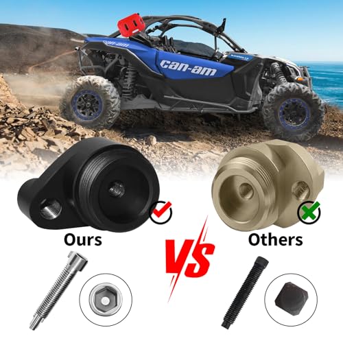 Image of CVT Belt Changing Tool Compatible with 2017-2022 Can Am Maverick X3 Trail Max, Clutch Spreader Tool Kit with T30 Torx Wrench& Spacer Replacement for OEM 708200720 & 529000088 (Black)