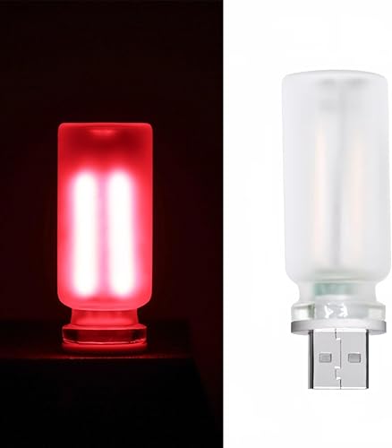 Lámpara retro para automóvil, luces LED USB de ajuste táctil, bombilla de ambiente y noche enchufable para vehículos, dormitorio, pasillo,