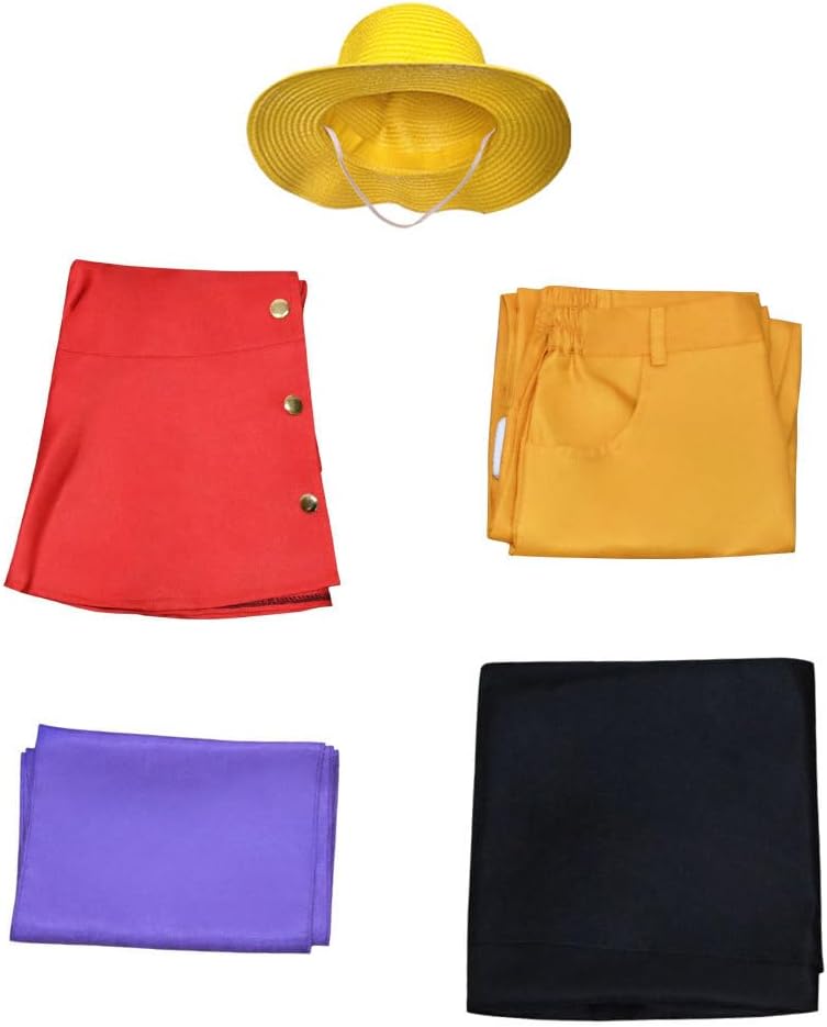 Men Ainme Cosplay Costume Top And Short Halloween Outfits - Image 2