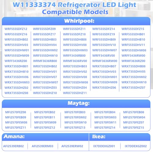 Image of W11527432 Refrigerator LED Light Assy Module for WRF555SDFZ09 WRX735SDHZ02
