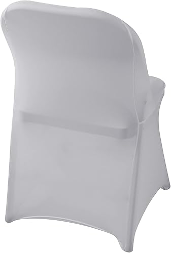 Vista 74 de Fundas de elastano para silla, 12 unidades, protector lavable, fundas de silla plegables para sala de estar, fiesta, banquete, boda, hotel Esmeralda