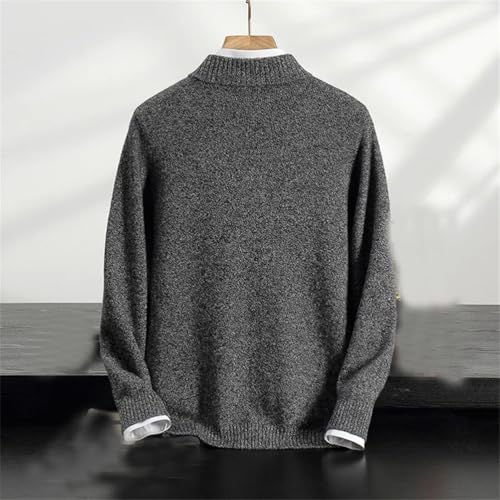 Mens Cardigan Sweater Thicken Casual Loose Warm Long Sleeve Mock Neck Sweater Soft and Comfortable Sweaters for Men3