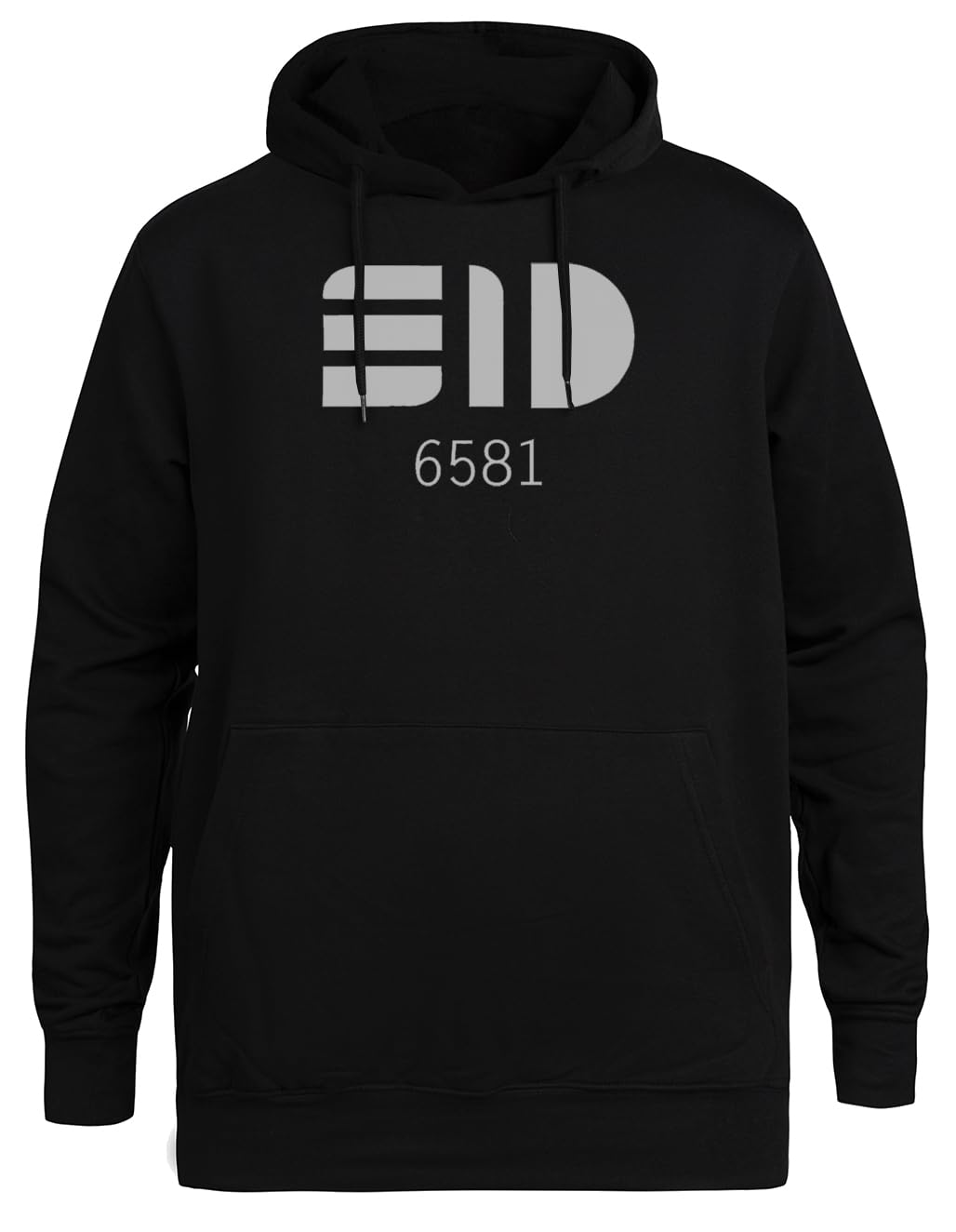 Sid 6581 Unisex Schwarzer Hoodie Umweltfreundliche Kapuzenjacke Unisex Black Hoodie Eco-Friendly Hooded Jacket