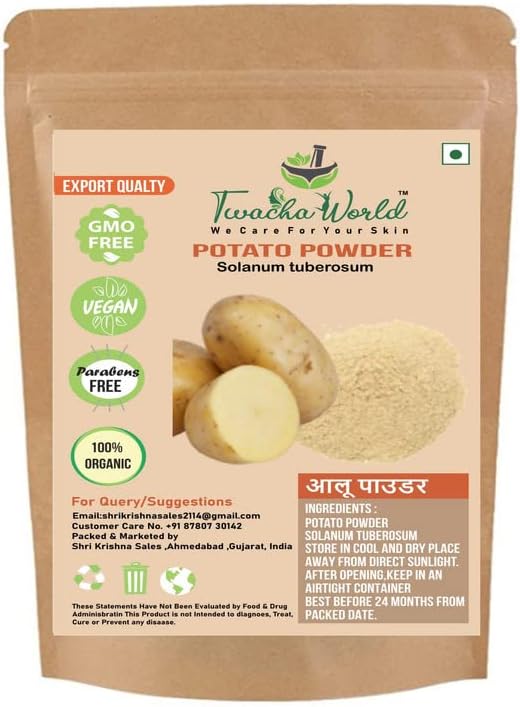 100% Natural Potato Powder For Face Pack (Solanum Tuberosum) 100 gm