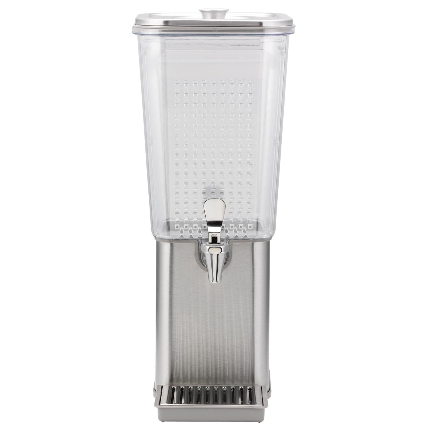 Service Ideas SCD30SS Beverage Dispenser, Square, 3 Gallon, Stainless Steel w/Removeable Infuser Wall