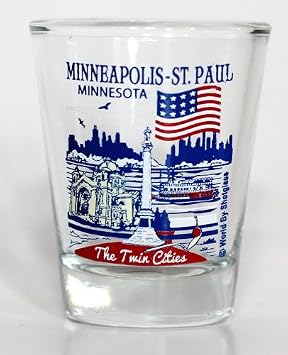 Minneapolis-St.Paul Minnesota Great American Cities Collection Shot Glass