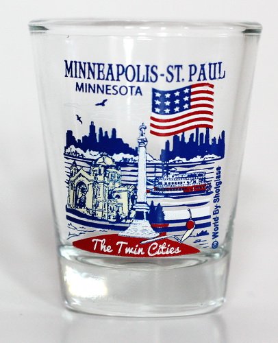 Minneapolis-St.Paul Minnesota Great American Cities Collection Shot Glass