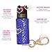 Pepper Spray Maximum Strength Self Defense Keychain for Women, 12-Foot Spray Range & UV Dye - Glitter