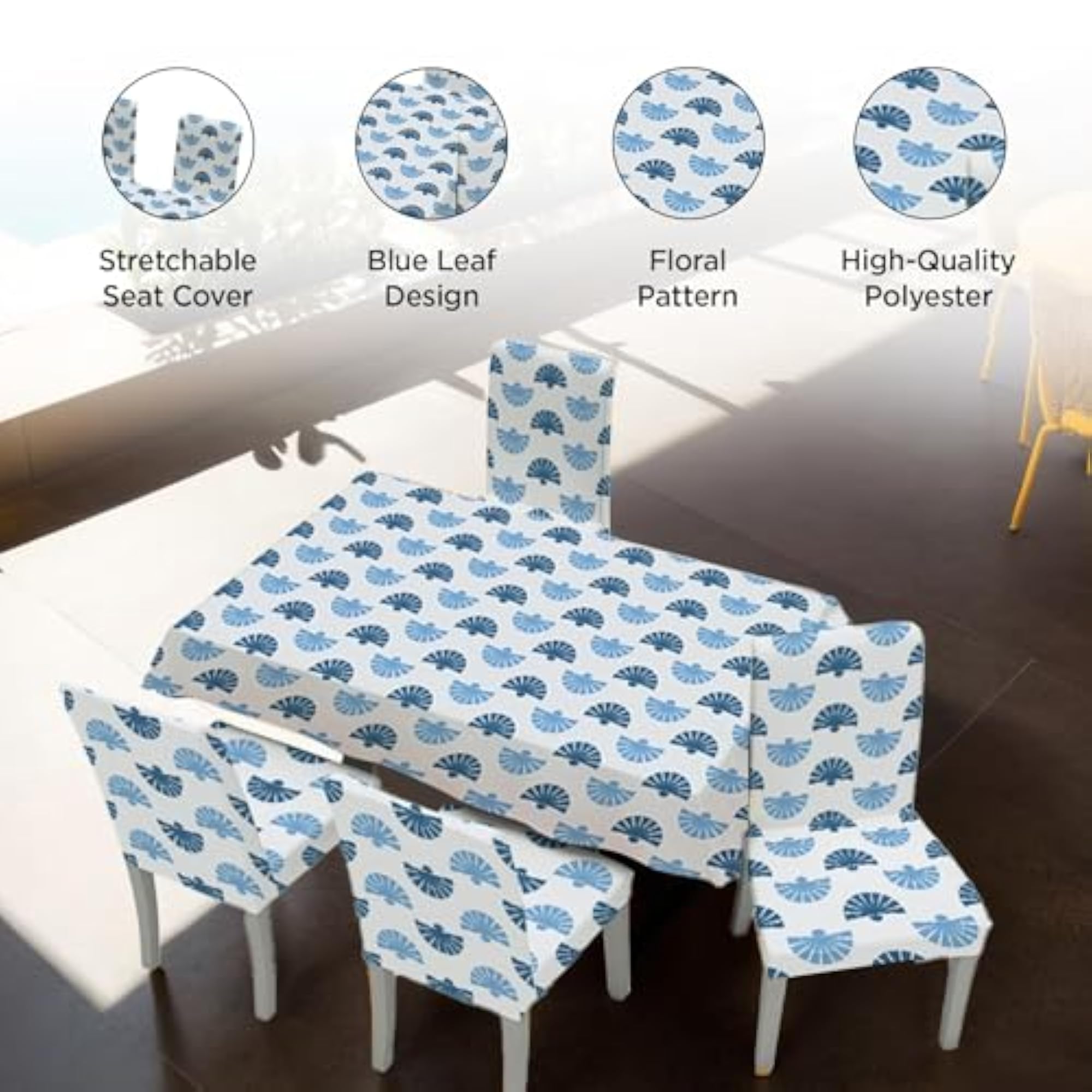 Dining Table Cloth Cover Set, Waterproof & Washable