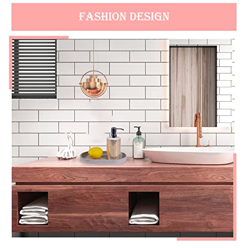 Bathroom Vanity Tray Toilet Tank Oval Storage Tray Resin Handmade Bathtub Kitchen Dresser Countertop Organizer(Gray) #TOP4