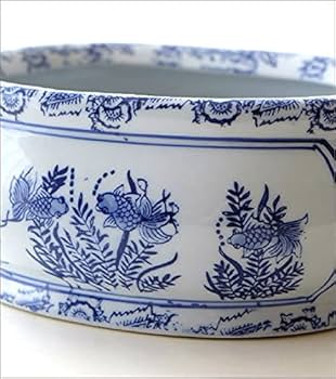 Amazon | 金魚鉢 陶器 おしゃれ 和風 水鉢 メダカ鉢 かわいい