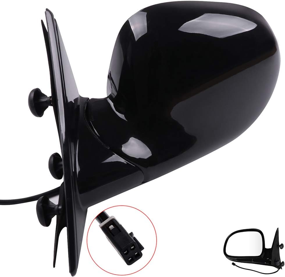 Driver Side View Mirror Fits 1995-1997 For Chevy Blazer S10 For GMC Jimmy S-15 1994-1997 S10 Pickup, Power Operated Manual Fold Door Mirror GM1320127