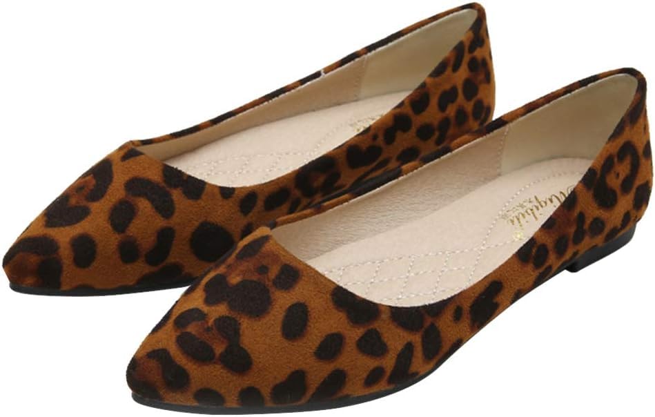Fini les pieds douloureux en mariage avec ces ballerines léopard pointues