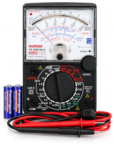 Tekpower 8-Function 19-Range Analog Multimeter, YX360-TRE-B