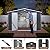 10x8 FT Outdoor Storage Shed, Metal Garden Shed - Tool Storage Sheds with Lockable Doors & 1 Vented Clear Window, Waterproof Outside Storage Building for Backyard, Patio (Black; Floor Not Included)