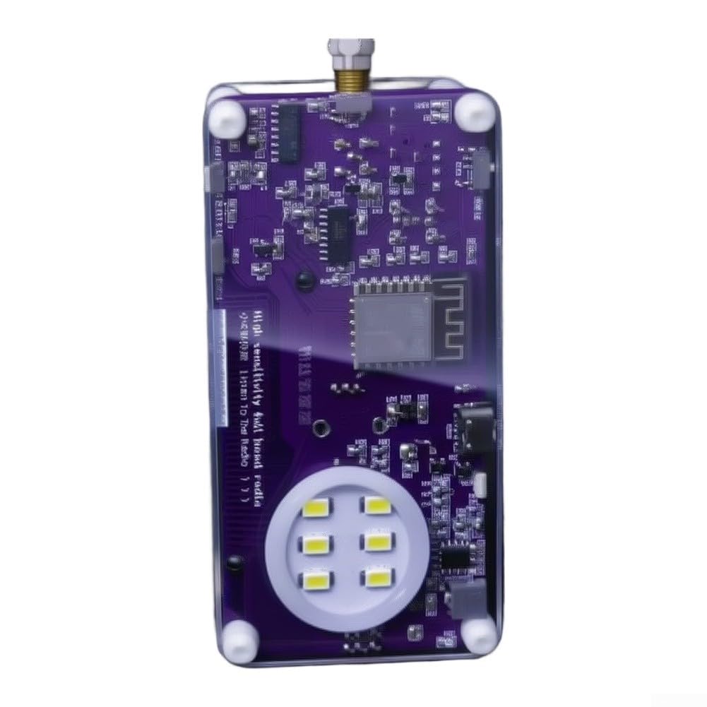 SSB Vollband Radio Handheld für dsp Chip 2500mAh SSB Vollband(Transparent) | Einseitenband SSB, volles Band 157kHz-30MHz, hochsensibler für dsp-Chip, 2500mAh für akku, für ota Updates