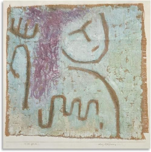 Affiche Paul Klee Little Hope - Toile cubiste abstraite pour déco chambre 60x60cm