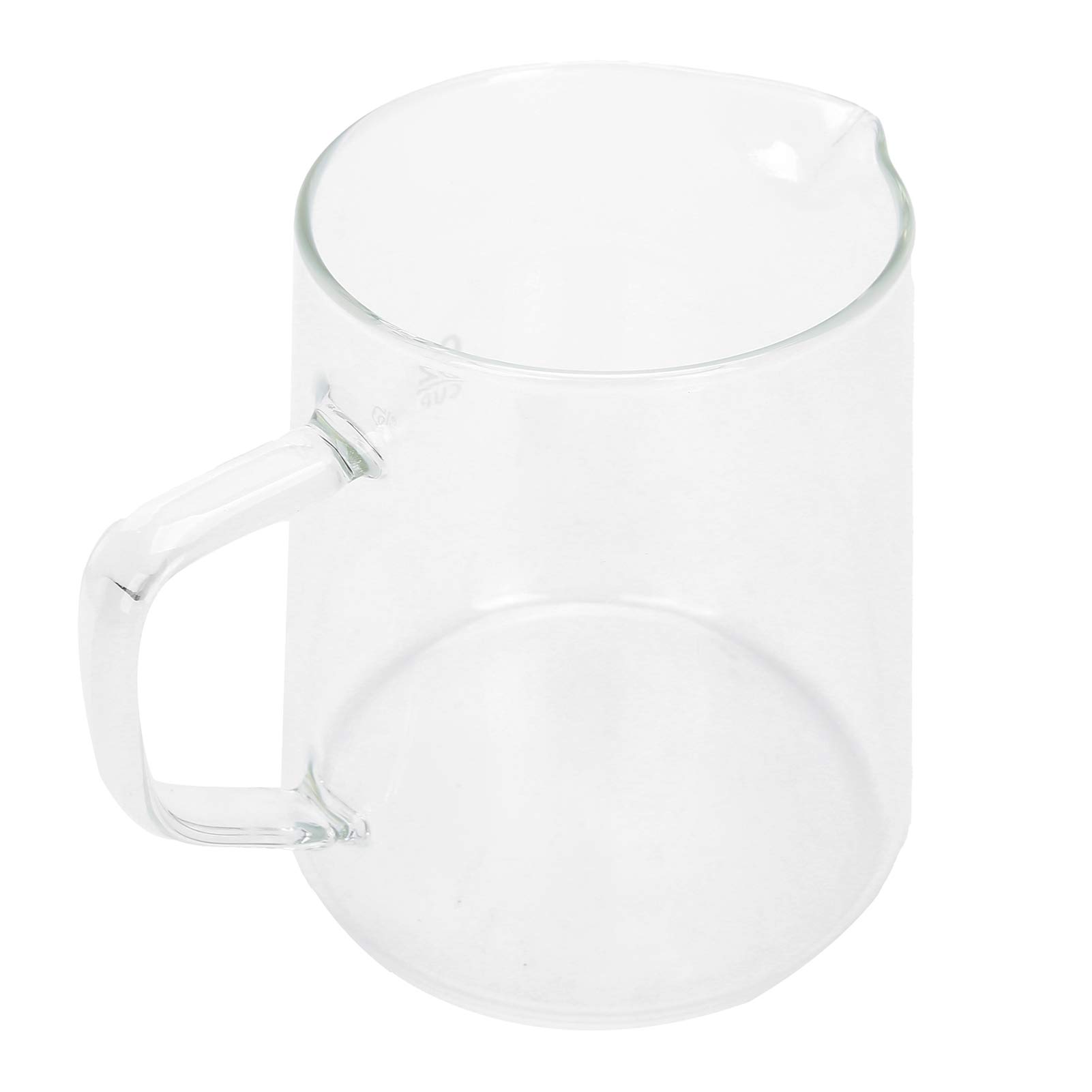 Glass Coffee Pot Clear HeatResistant Handle Kettle Tea Milk Juice Household Supplies (500ml)