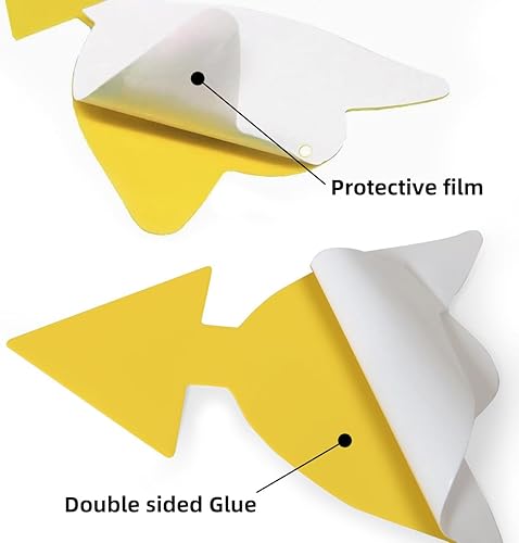 Miniatura 3 de 36 trampas adhesivas clásicas para mosquitos de hongos (plantas), mosca de la fruta, mosca blanca y mosca, trampas adhesivas amarillas para
