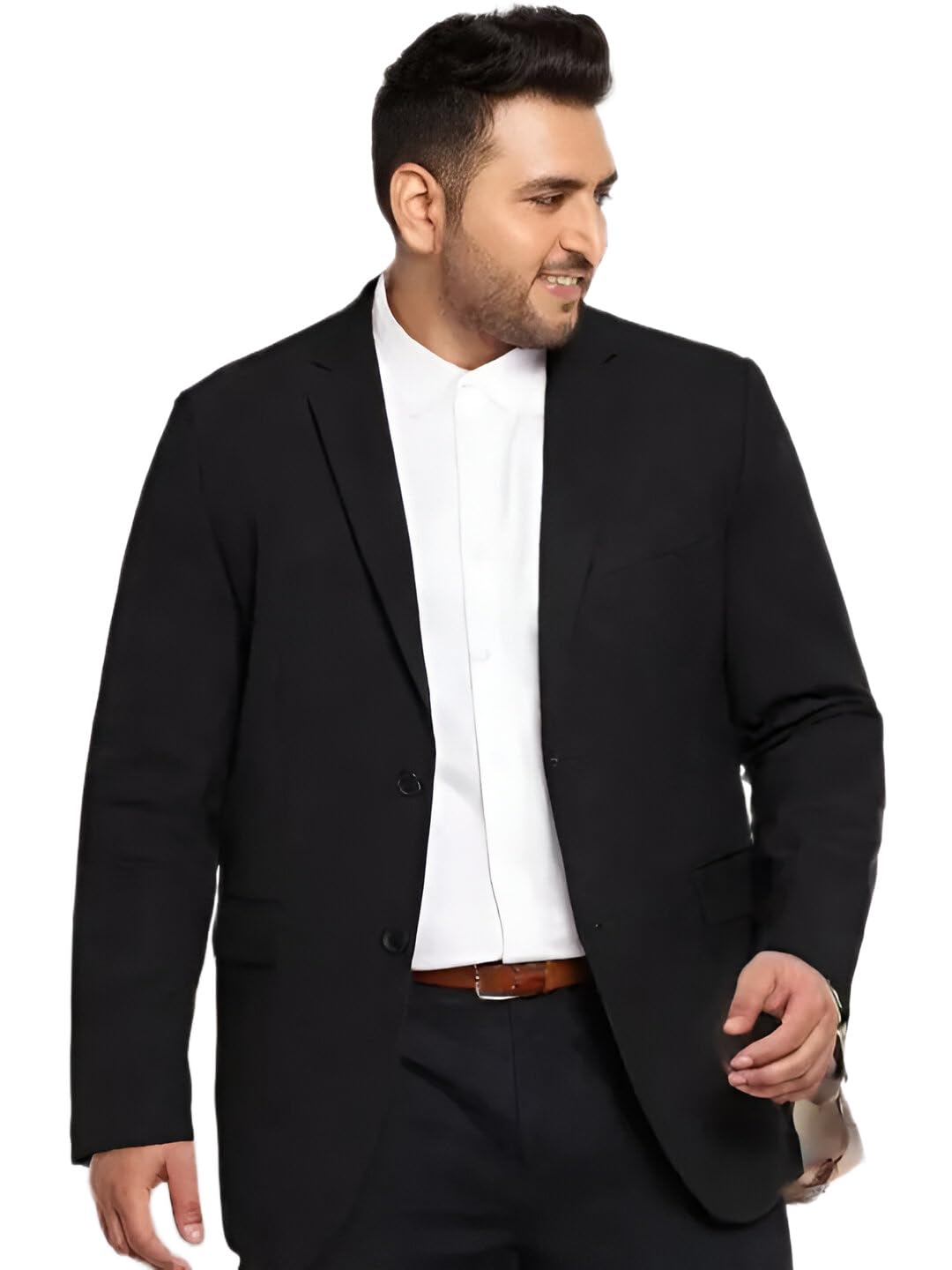 Tiptop Trends Men's Black Blazer | Slim Fit Formal Suit Jacket for Office, Party, Wedding & Business | Stylish Casual Coat for Men
