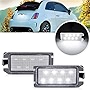 2Pcs LED License Plate Lights Number Lamp for Fiat 500 Dodge Viper Jeep Grand Cherokee Powered by High Power SMD Xenon White LED Error Free