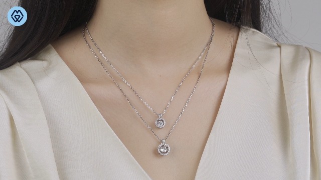 Amazon.co.jp: [MomentWish] ダンシングストーン ネックレス