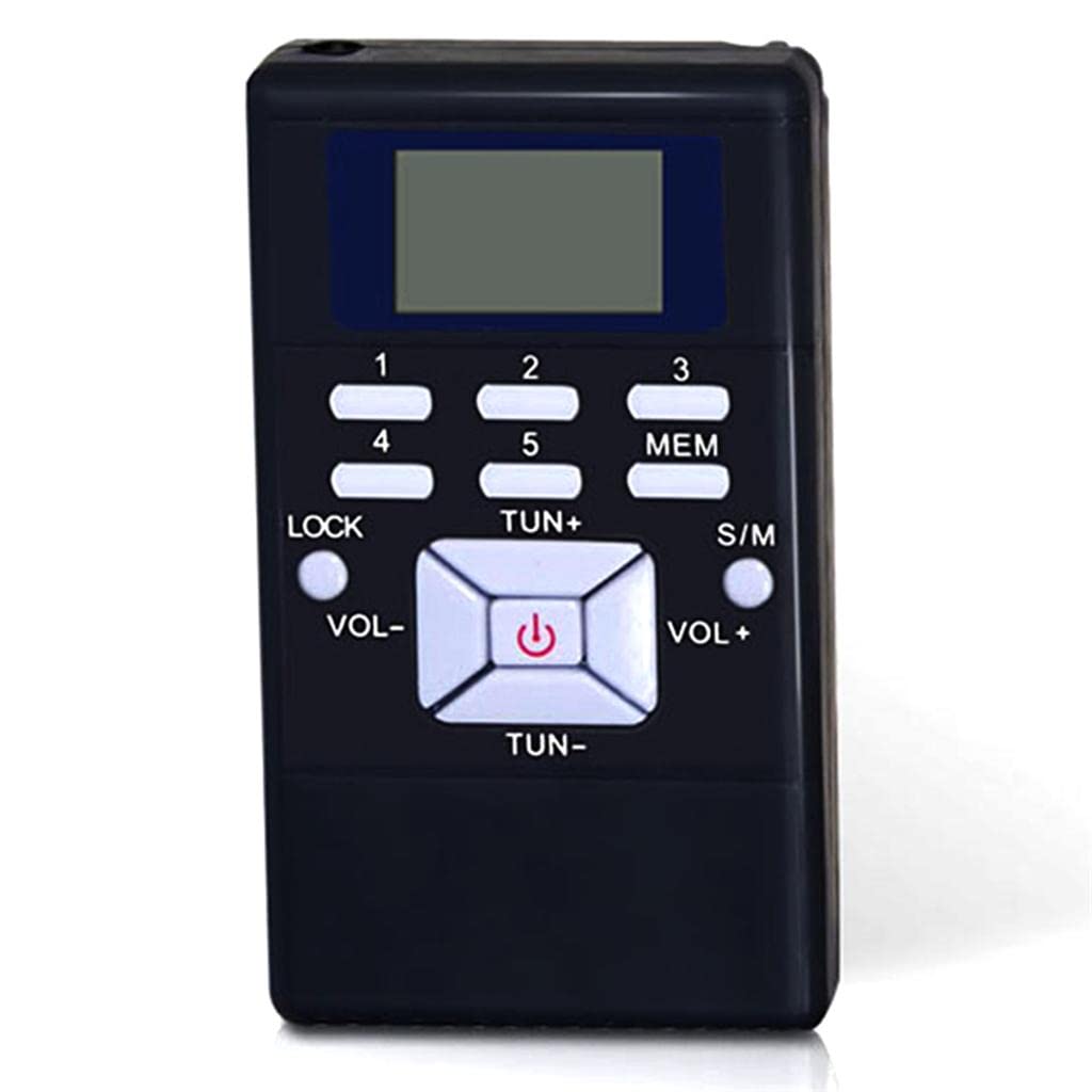 FM Battery Operated Portable Pocket Radio - Best Reception and Longest Lasting. FM Radios Player Operated by 2 AAA Battery, with Headphone Black |Collectibles-image-22