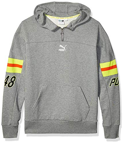 PUMA Men's LUXTG Hoody, Medium Gray Heather, L