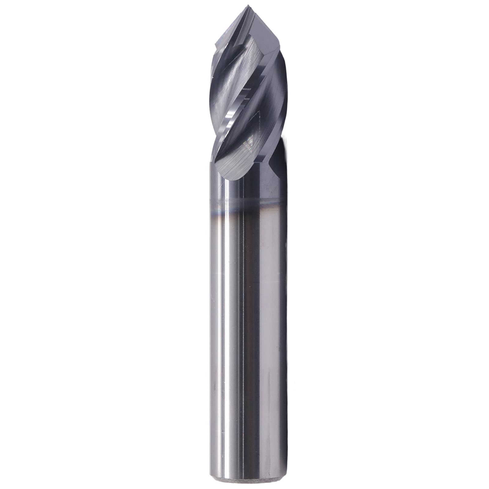 High Performance 1/2" 4-Flute 90 Degree Solid Carbide Drill Mill - AlTiN Coated, 90° Included Angle, 4 Flute, 1/2" Cutting Diameter, 1/2 inch Shank Diameter, 1" Length of Cut, 3" Overall Length