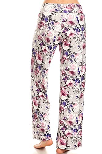 Image of Leggings Depot Women's Wide Leg Drawstring Pajama Pants for Lounge, Sleep
