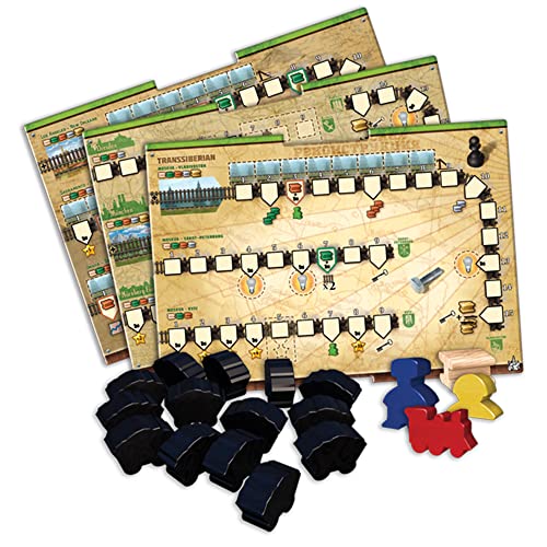 Image of Z-Man Games Ultimate Railroads Board Game | Worker Placement Strategy Game | Train Route-Building Game for Adults and Kids | Ages 12+ | 1-4 Players | Average Playtime 90-120 Minutes