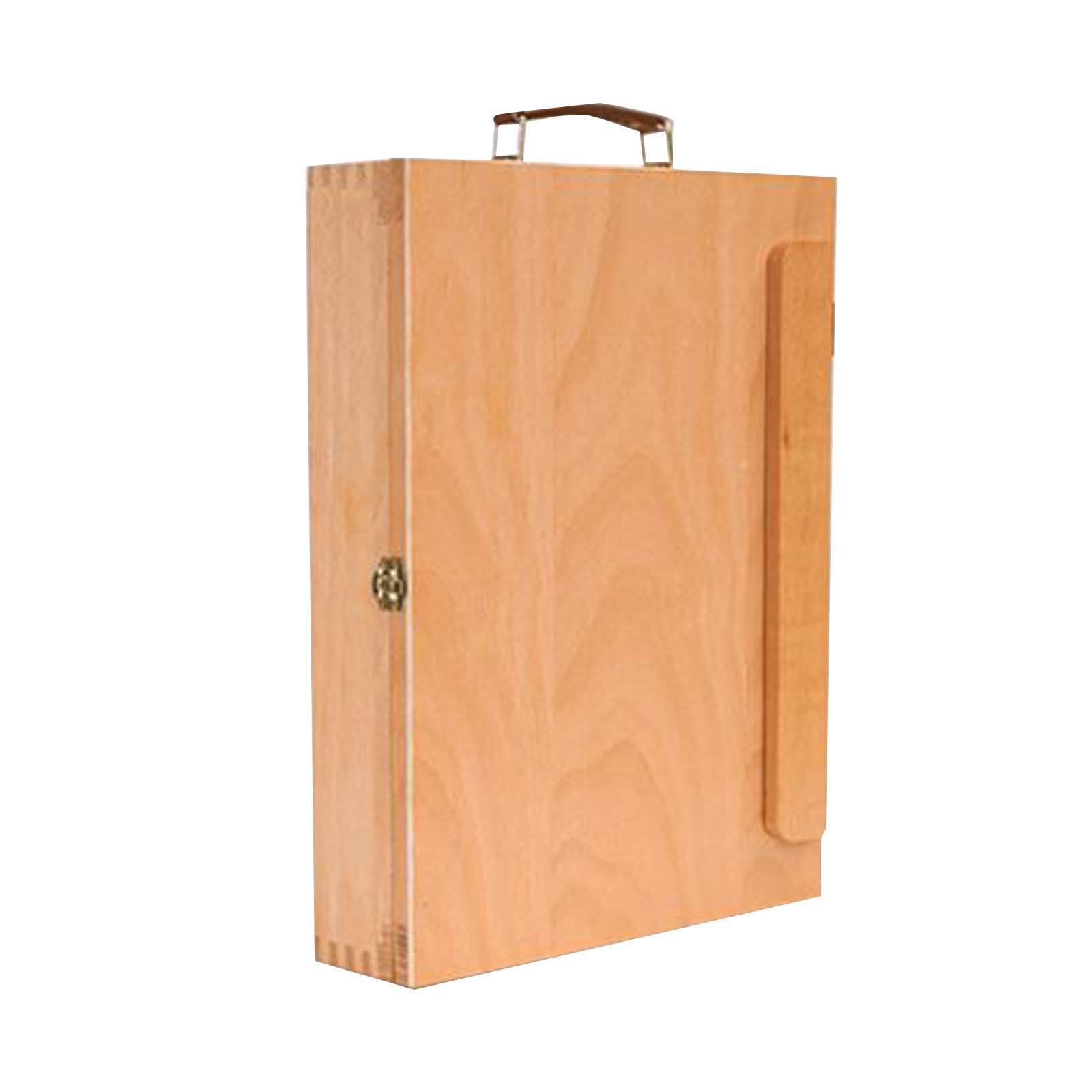 Chevalet de Table élégant en Bois, boîte à Dessin, Organisateur Fonctionnel et Facile à Transporter. Ce chevalet de Bureau est fabriqué en Bois, Beige, S
