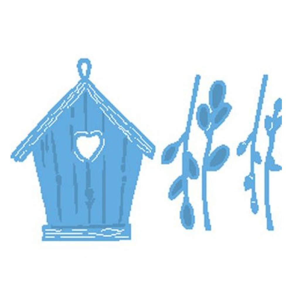 Marianne Design Creatables Cutting Dies - Pussy Willows & Birdhouse LR0515