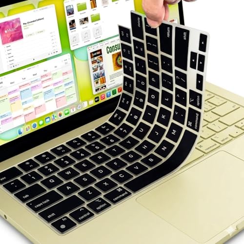 Image of Gear Guard Keyboard Cover Skin Protector Compatible With Macbook Neo 2026 13inch A3404 (Black)