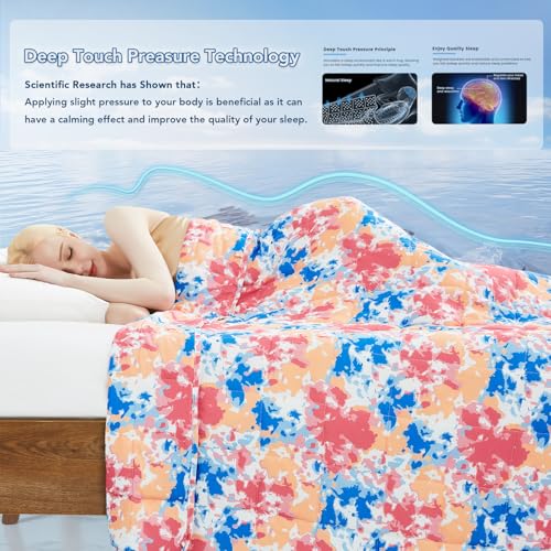 Topcee Weighted Blanket (25lbs 88"x104" Cal King Size) Soft Cooling Heavy Blanket Sleeping, Apply to 240-260 lbs Body, Thick Breathable Blanket with Glass Bead, Easy Care