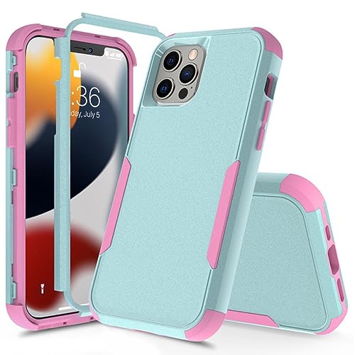 Coque de protection rigide iPhone 11 avec bumpers souples vert rose