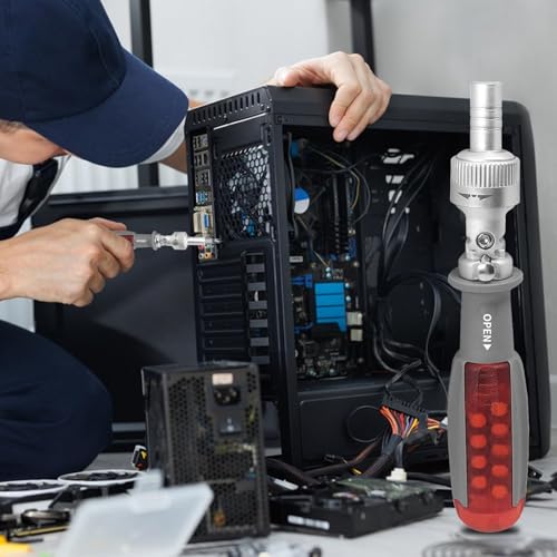 Jeu de tournevis à cliquet multi-angle modèle A avec embouts de précision pour bricolage