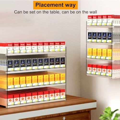 Support à poussoir automatique pour cigarettes et étagère à bonbons 3 niveaux