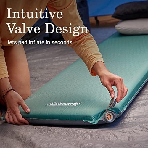 Image of Coleman Silver Springs Self-Inflating Sleeping Pad, Comfortable Camp Pad with Insulating Foam & Durable PVC Coating, Lightweight Sleeping Mat Inflates in Minutes