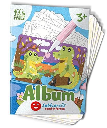 Sabbiarelli Sand-it For Fun - Album Bébés Animaux du Monde : 5 Feuilles Adhésives A5 pour Sand...