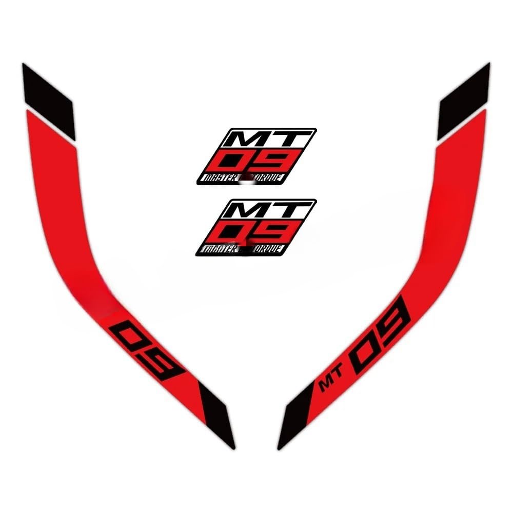 for Ya&maha MT-09 MT09 Mt 09 FZ-09 FZ09 2014-2023 Motorcycle Fuel Tank Stickers Stripe Decals Accessories Motorcycle Tank Pad