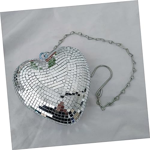 Bola espejada Alipis en forma de corazón para decoración de discoteca, fiestas y bares miniatura 5