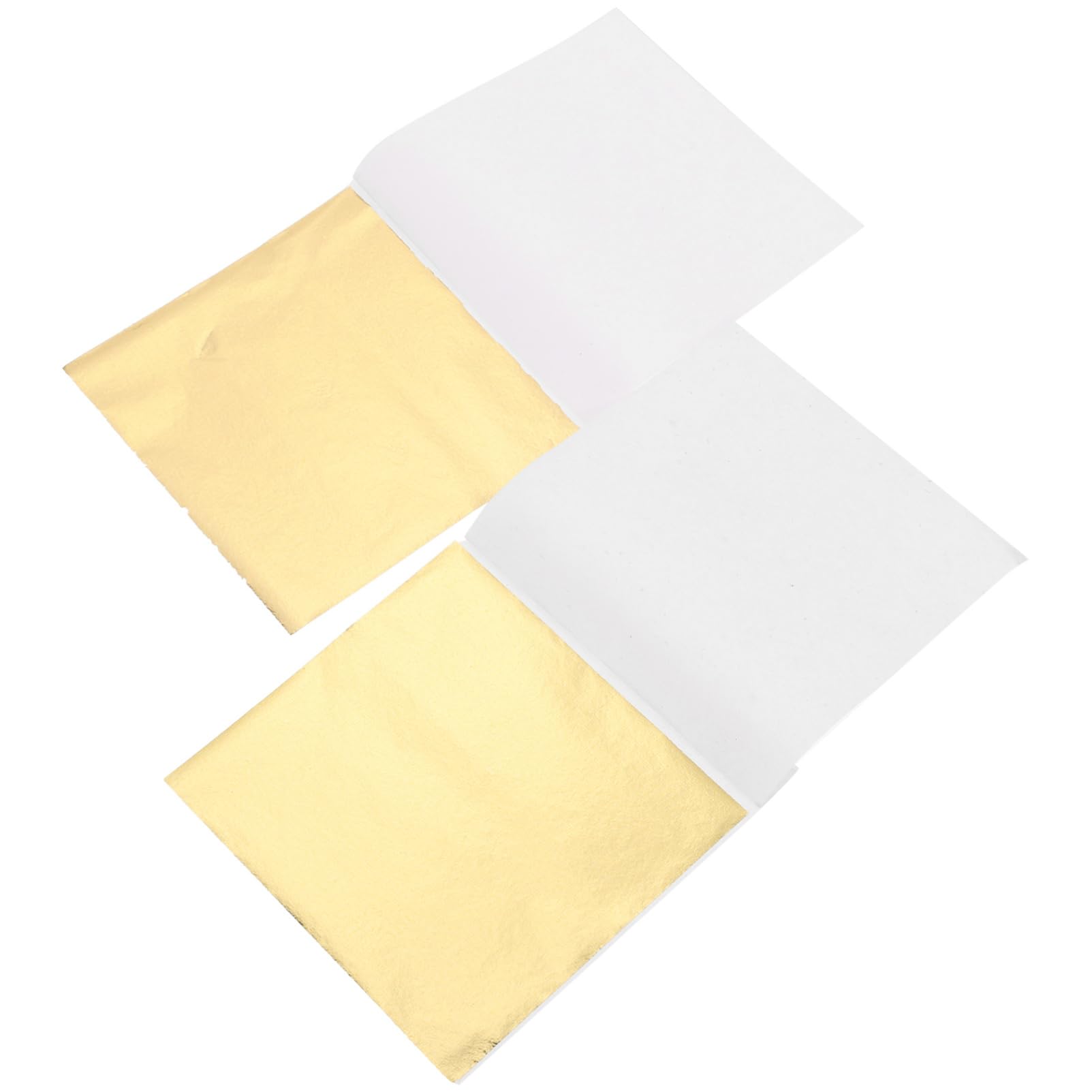DOITOOL 4 Sätze Dekorative Goldfolie Imitation Mit Gold Gold Für DIY Handwerk Basteln Party Dekoration Hochzeiten Kunstprojekte 200 Blätter * 4