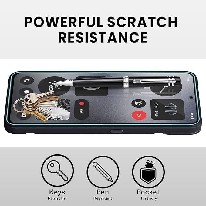 Image of HD Tempered Glass Screen Protector Compatible for CMF Phone 1 5G with Edge to Edge coverage and Easy Installation kit