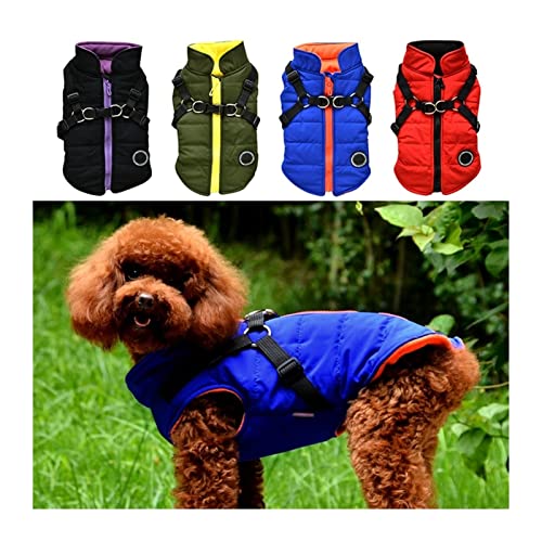 Manteau d'hiver pour chien de qualité supérieure vêtement chaud marron ajustable XXL - 4
