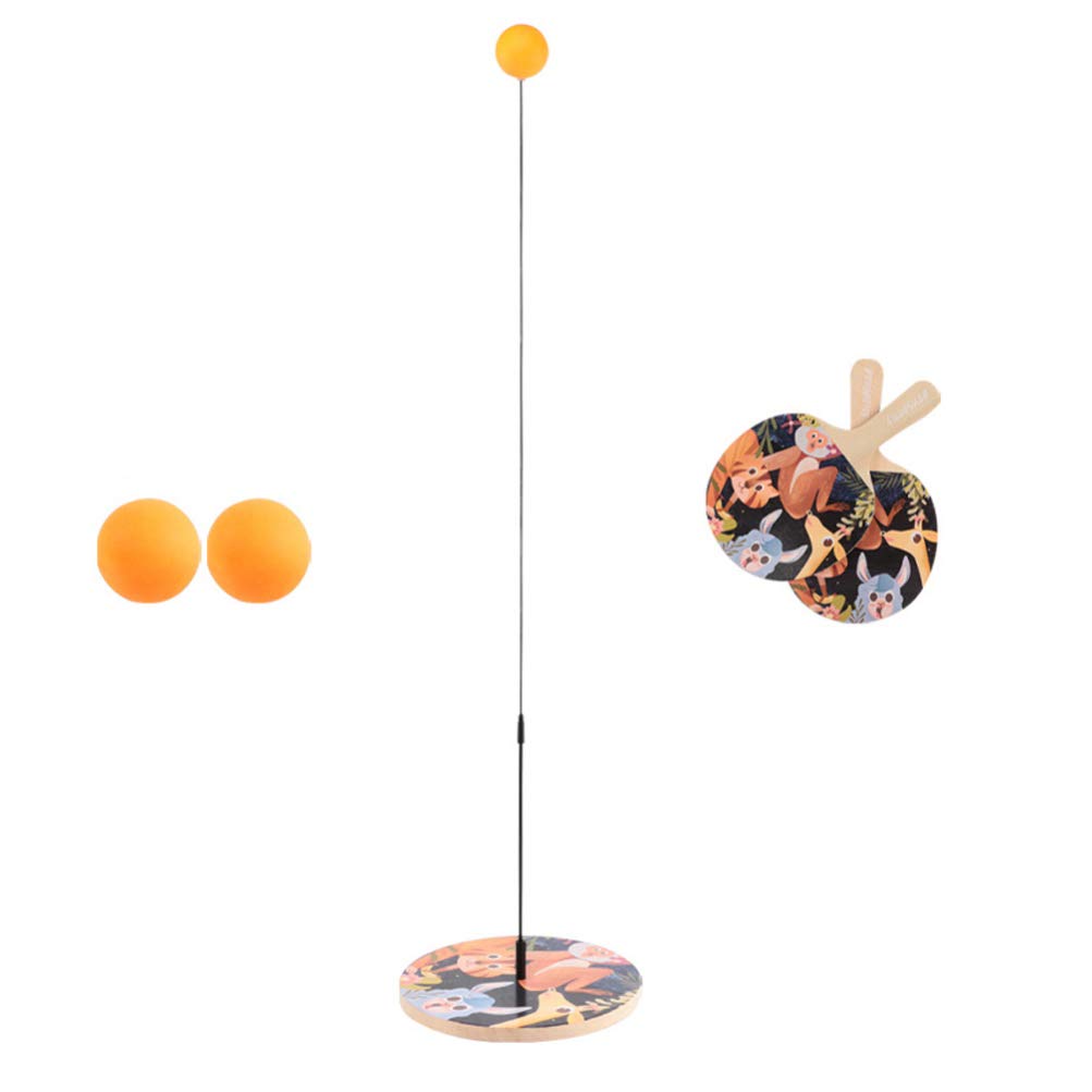 Kisangel Indoor Slapping Game Wood Tools 1 Set Table Tennis Trainer Fitness Pong Paddle Wooden Sports Sports Toy Kidcraft Playset