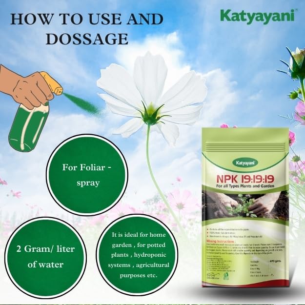 Miniatura 5 de katyayani npk 19 Fertilizante para plantas (470 gm x1)