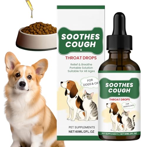 Kennel Cough Medicine For Dogs | 60ml Liquid Drops For Dogs 