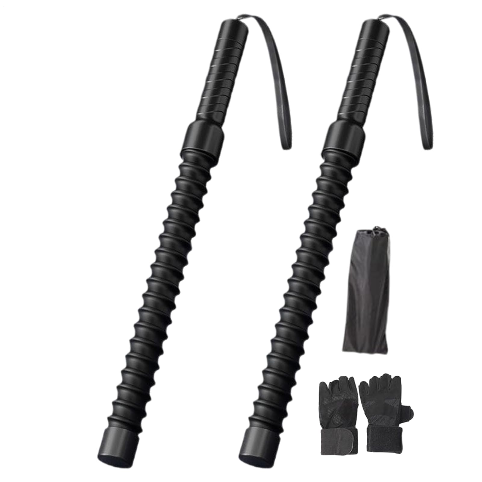 Battle Ropes Lot de 2 cordes d'entraînement portables sans corde avec noyau en acier et poignée antidérapante pour entraînement complet du corps, salle de sport, extérieur, boxe et